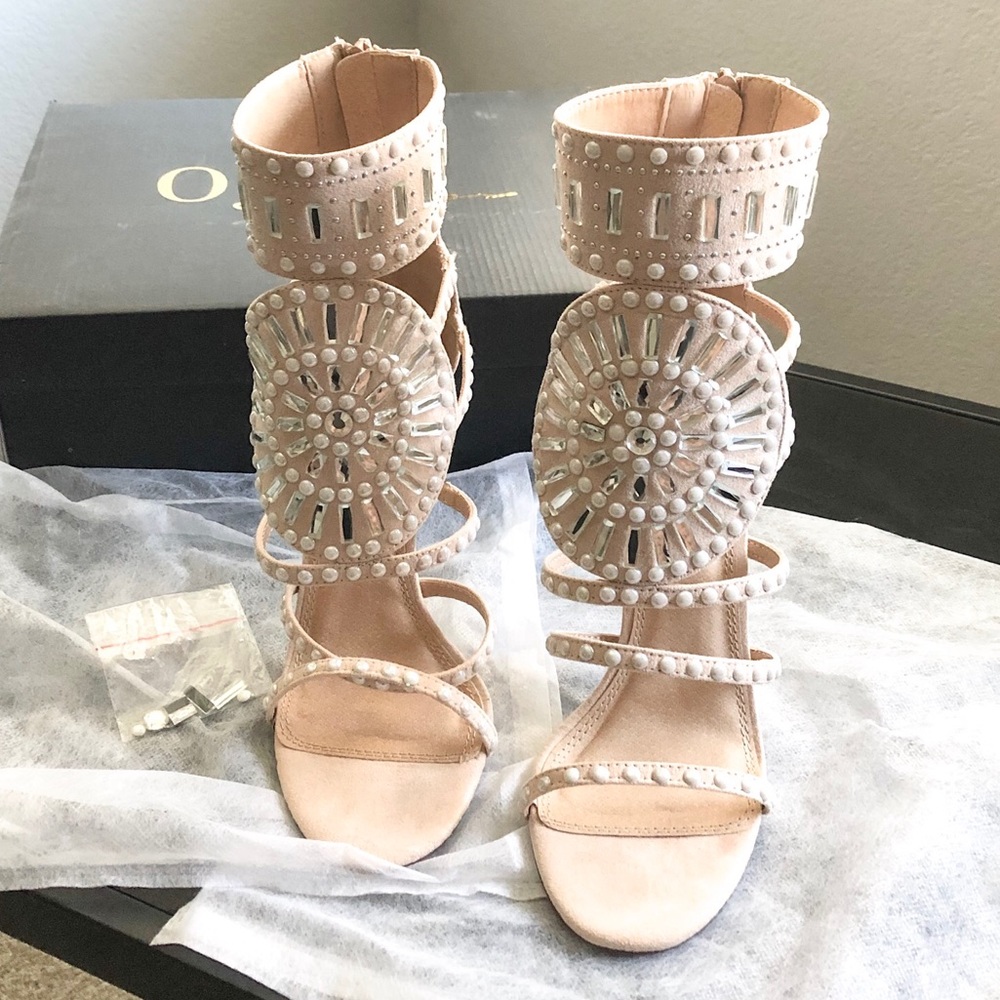 Vici dolls Nude sequined heels